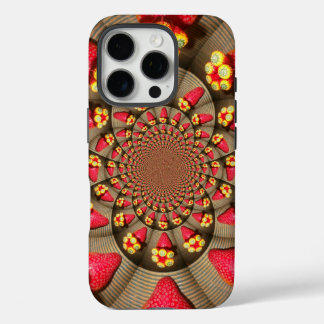 Strawberry Kaleidoscope | Colourful Red Delight Ar iPhone 16 Pro Case