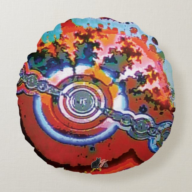 Strawberry KC image Round Cushion (Front)