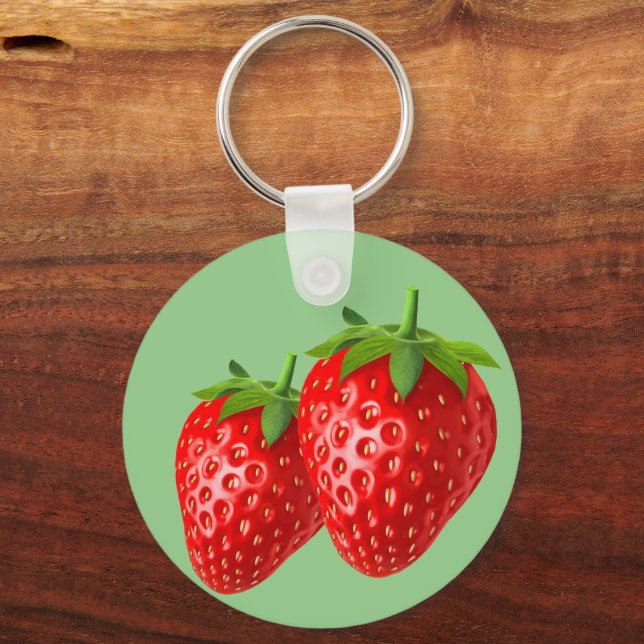 Strawberry Key Ring (Back)