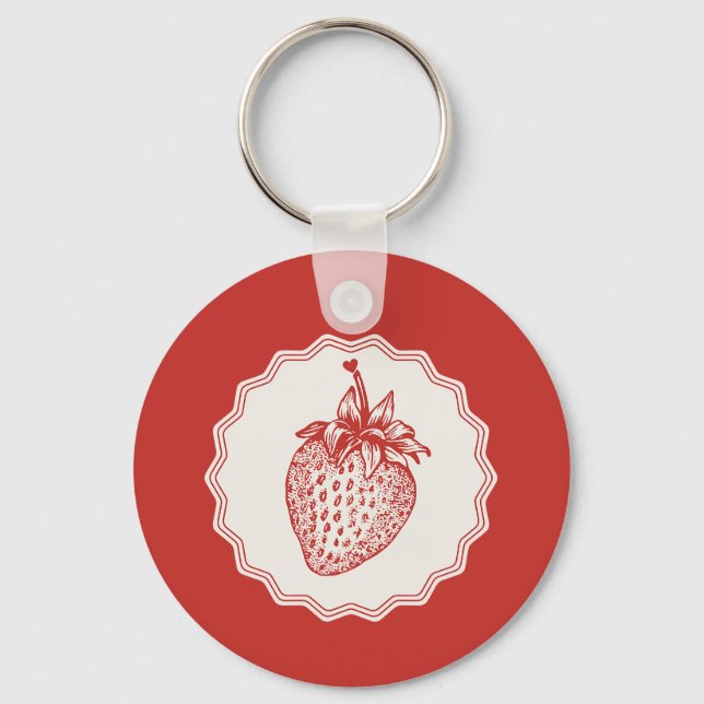 Strawberry Key Ring (Front)