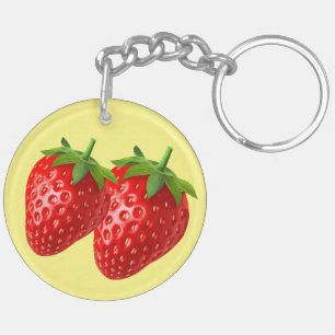 Strawberry Key Ring