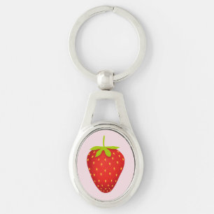 Strawberry Key Ring