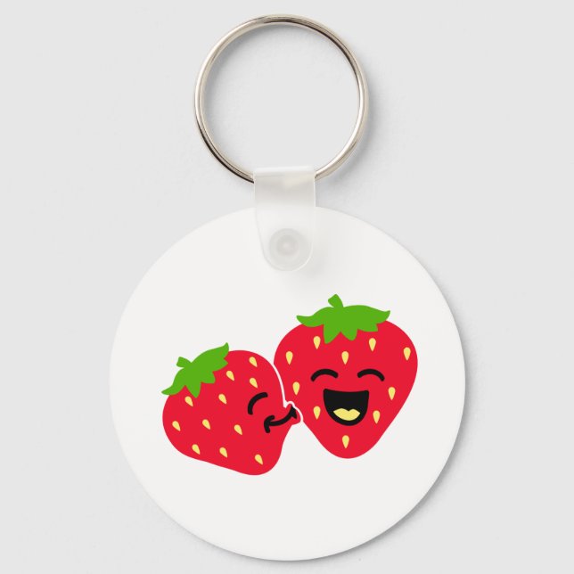 Strawberry Kiss Key Ring (Front)