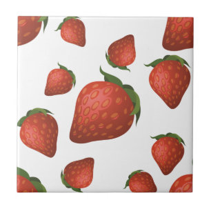 Strawberry kitchen tile