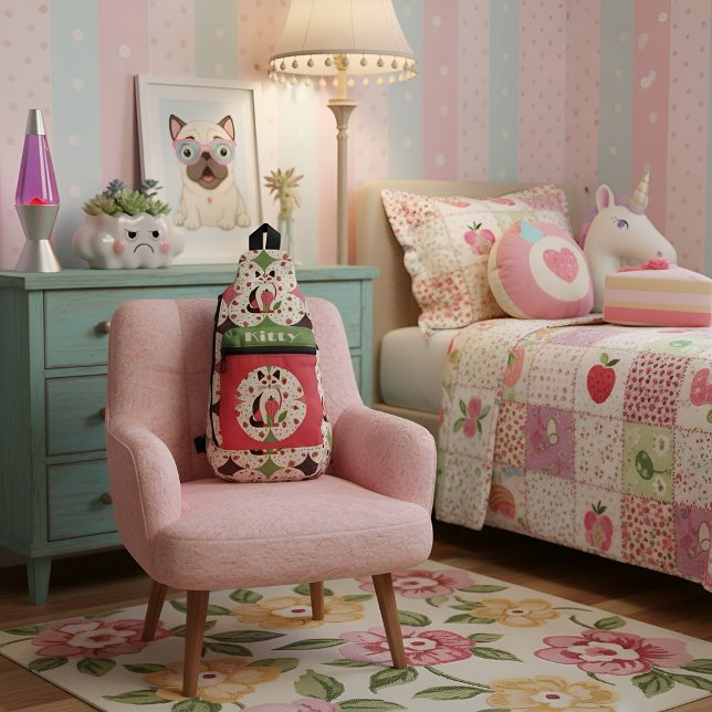 Strawberry Kitty Sling Bag (Creator Uploaded)