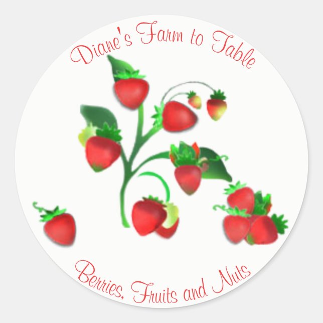 Strawberry Label (Front)