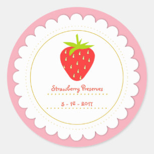 Strawberry Label Sticker
