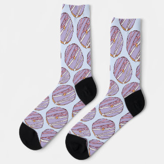 Strawberry Lavender Doughnuts Socks