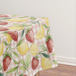 Strawberry Lemon Pattern Tablecloth