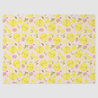 Strawberry Lemon Pink Tissue Paper