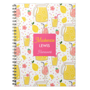 Strawberry Lemonade Notebook