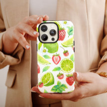 Strawberry Lime Fruit | iPhone 14 Case-Mate 
