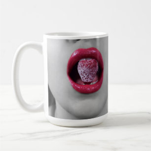 Strawberry lips coffee mug