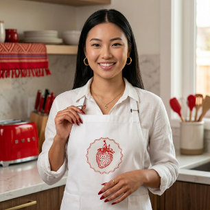 Strawberry Long Apron