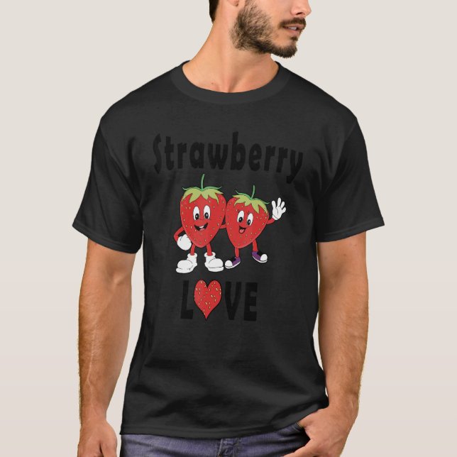Strawberry Love Strawberries   Costume T-Shirt (Front)