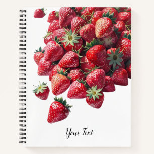 Strawberry Lovers – Cute Personalised Notebook