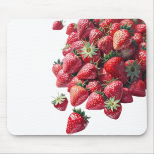 Strawberry Lovers – Scattered Handful Fruit Patter Mouse Mat