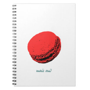 strawberry macaroon notebook