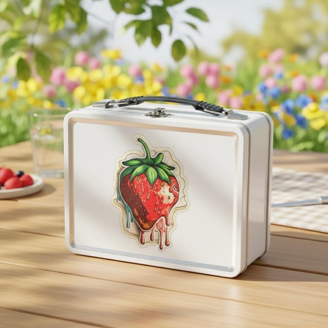 Strawberry Metal Lunch Box (Creator Uploaded)