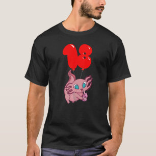 Strawberry Milk Axolotl  18th Birthday  Kids Ballo T-Shirt
