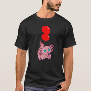 Strawberry Milk Axolotl  2nd Birthday  Kids Balloo T-Shirt