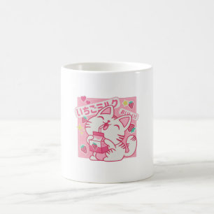 Strawberry Milk Cat Coffee Mug