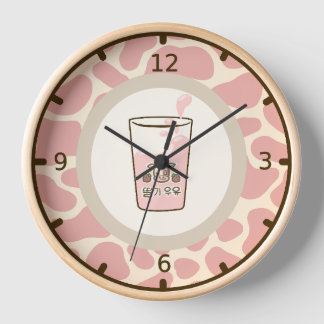Strawberry Milk Clock