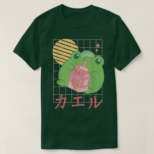 Strawberry Milk Frog  T-Shirt (Design Front)