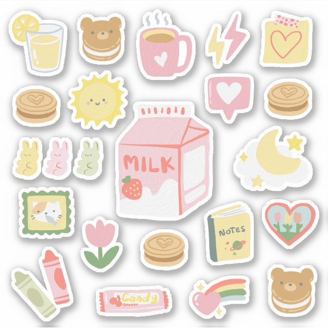 Strawberry Milk & Sweet Cookies Assorted (Front)