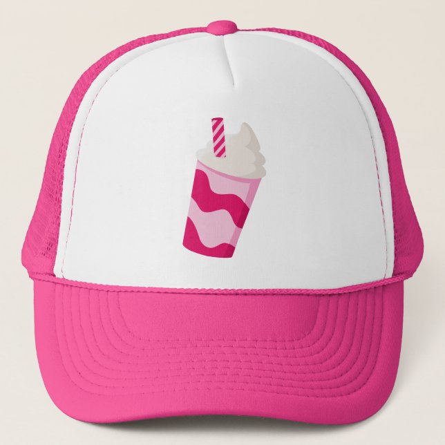 Strawberry Milkshake Trucker Hat (Front)