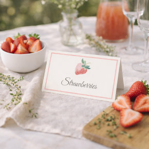 Strawberry Mimosa Bar Table Cards