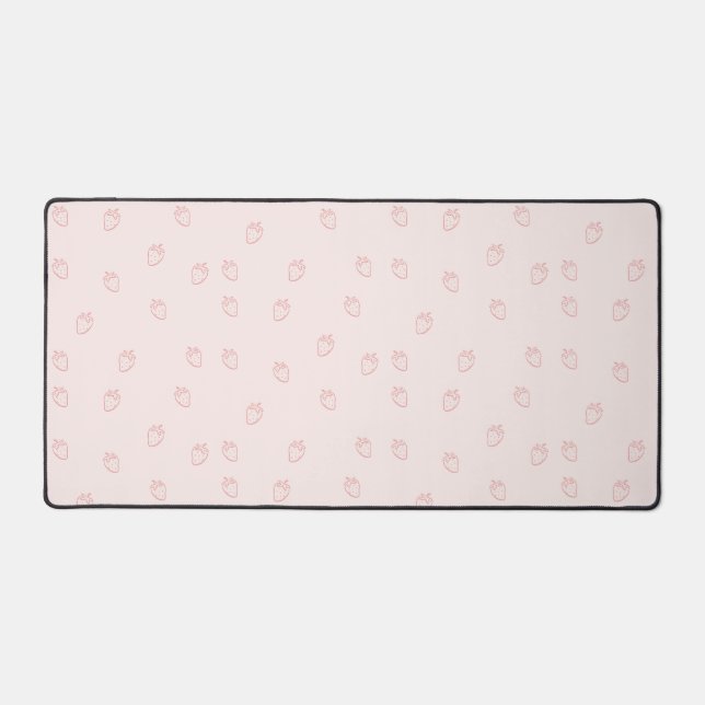 Strawberry Minimalism Desk Mat (Front)