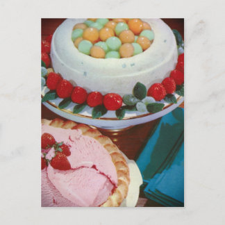 strawberry & mint postcard