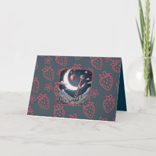 Strawberry Moon Greeting Card