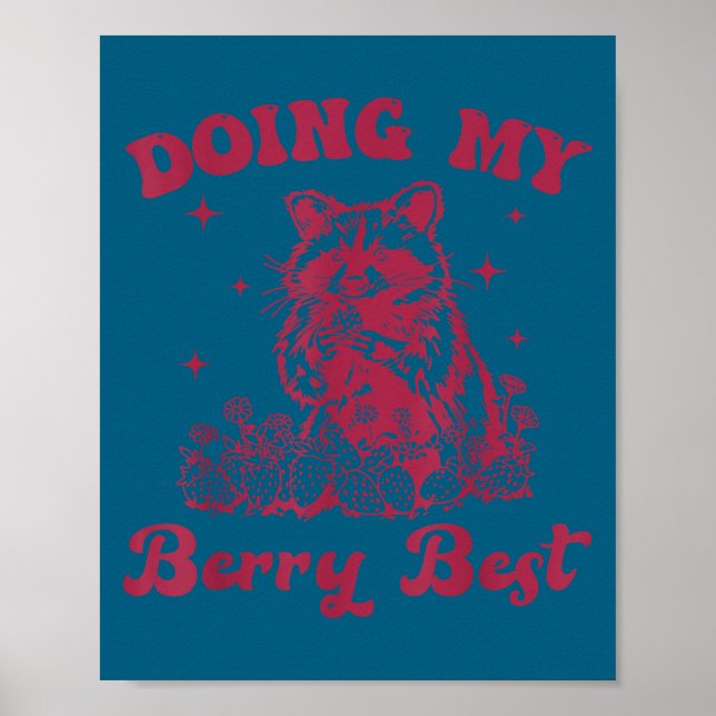 Strawberry Motivation Cute Berry Lover  Poster (Front)