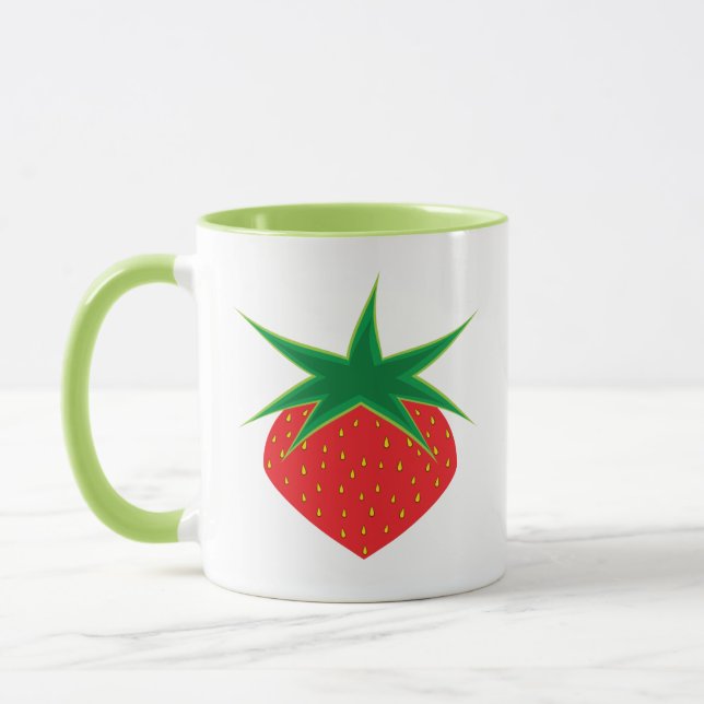 Strawberry Mug Light Green (Left)