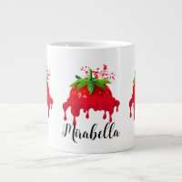 Strawberry Mug with name, Cute, Valentines' Day