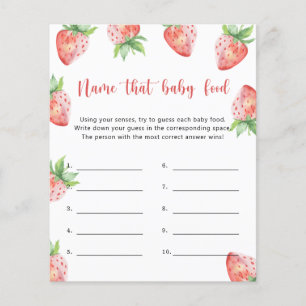 Strawberry - Name that baby Food shower game