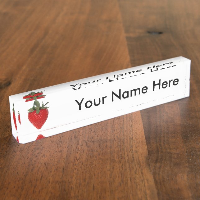Strawberry Nameplate (Side)