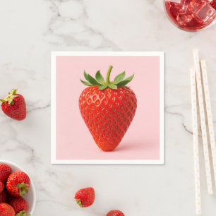 Strawberry napkins. napkin