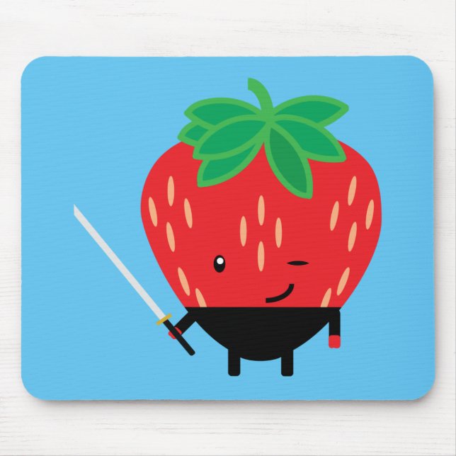 Strawberry-Ninja Mouse Mat (Front)