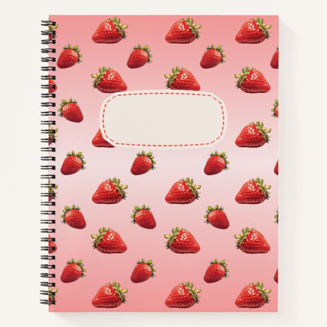 Strawberry Notebook (Front)