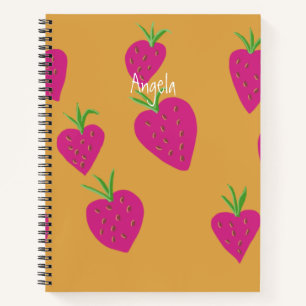 Strawberry Notebook Customisable