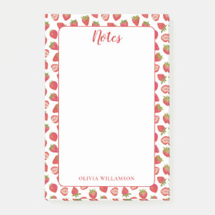 Strawberry Notes Memo Pad