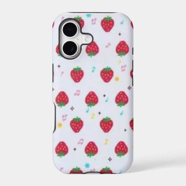 Strawberry Novelty Design iPhone Case (Back)