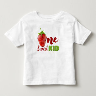 Strawberry ONE First Birthday Toddler T-Shirt