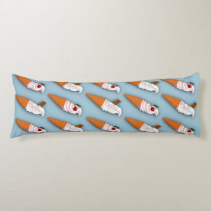 Strawberry or Vanilla? Blue Body Pillow
