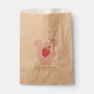 Strawberry Outfit Girl Baby Shower Favour Bags