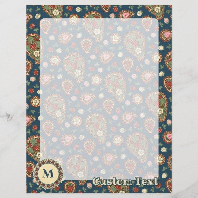 Strawberry Paisley Pattern Flyer (Front)