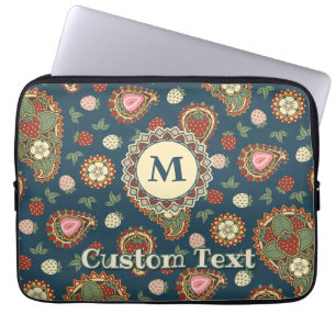 Strawberry Paisley Pattern Laptop Sleeve